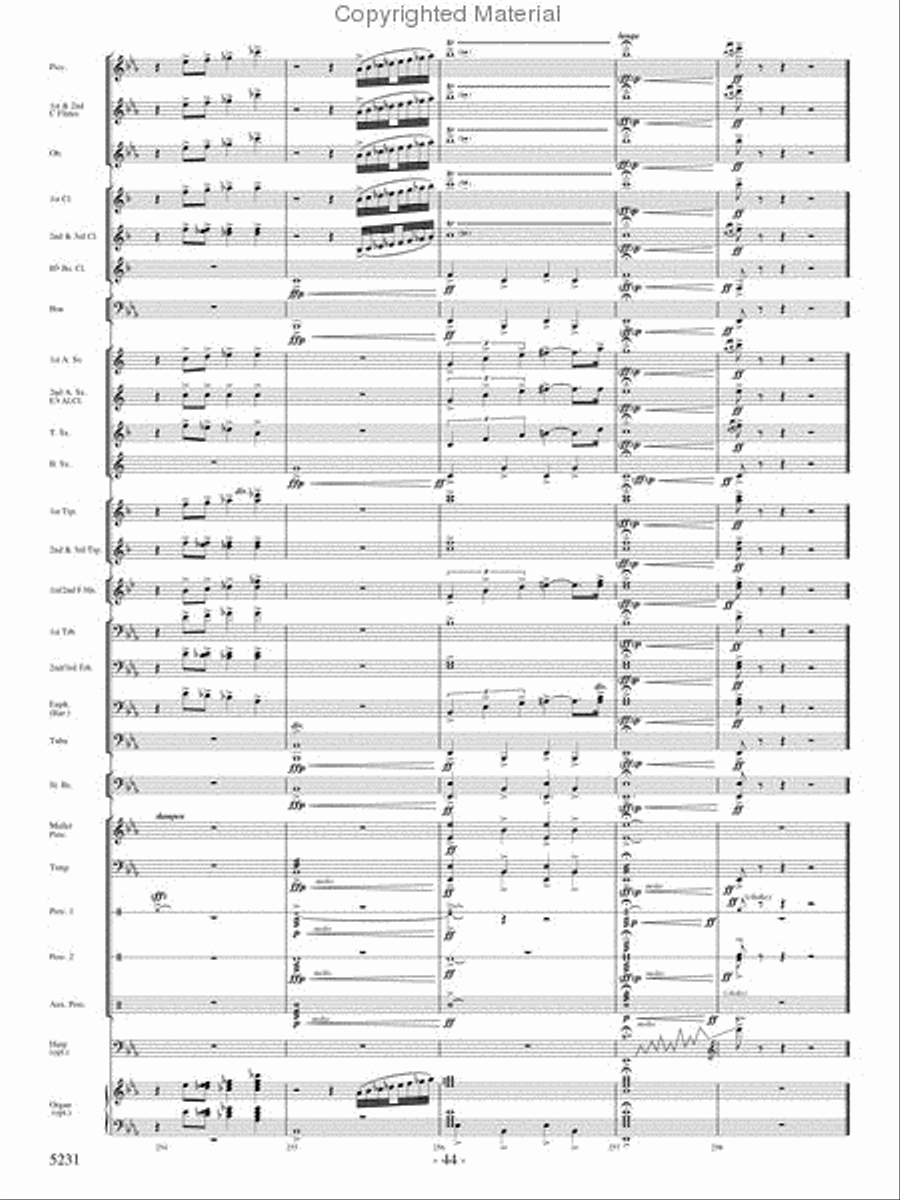 Pilatus: Mountain of Dragons Concert Band scores gallery preview page 42