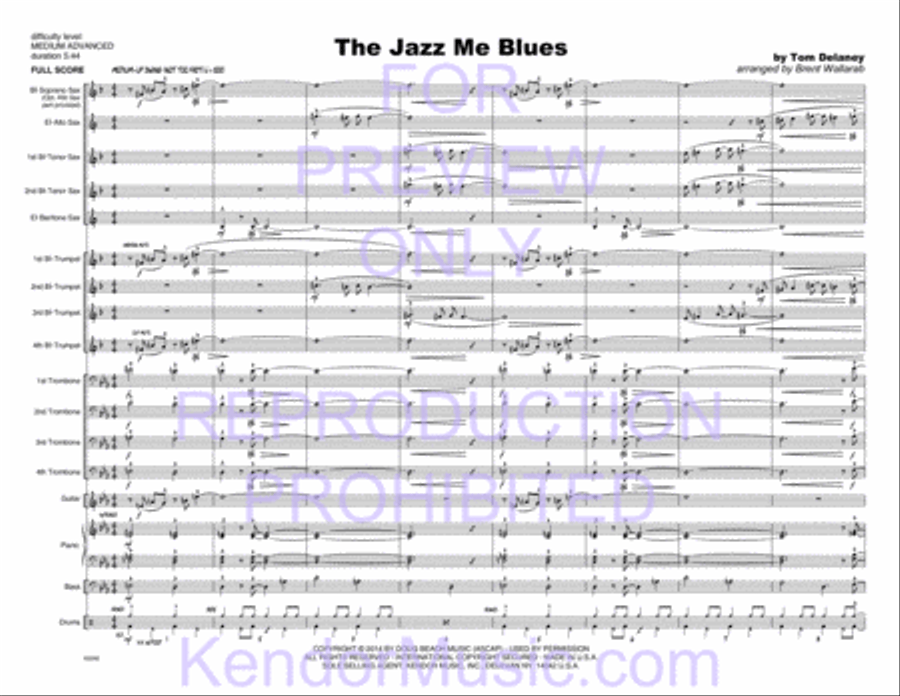 Jazz Me Blues, The Jazz Me Blues, The Choir scores gallery preview page 34