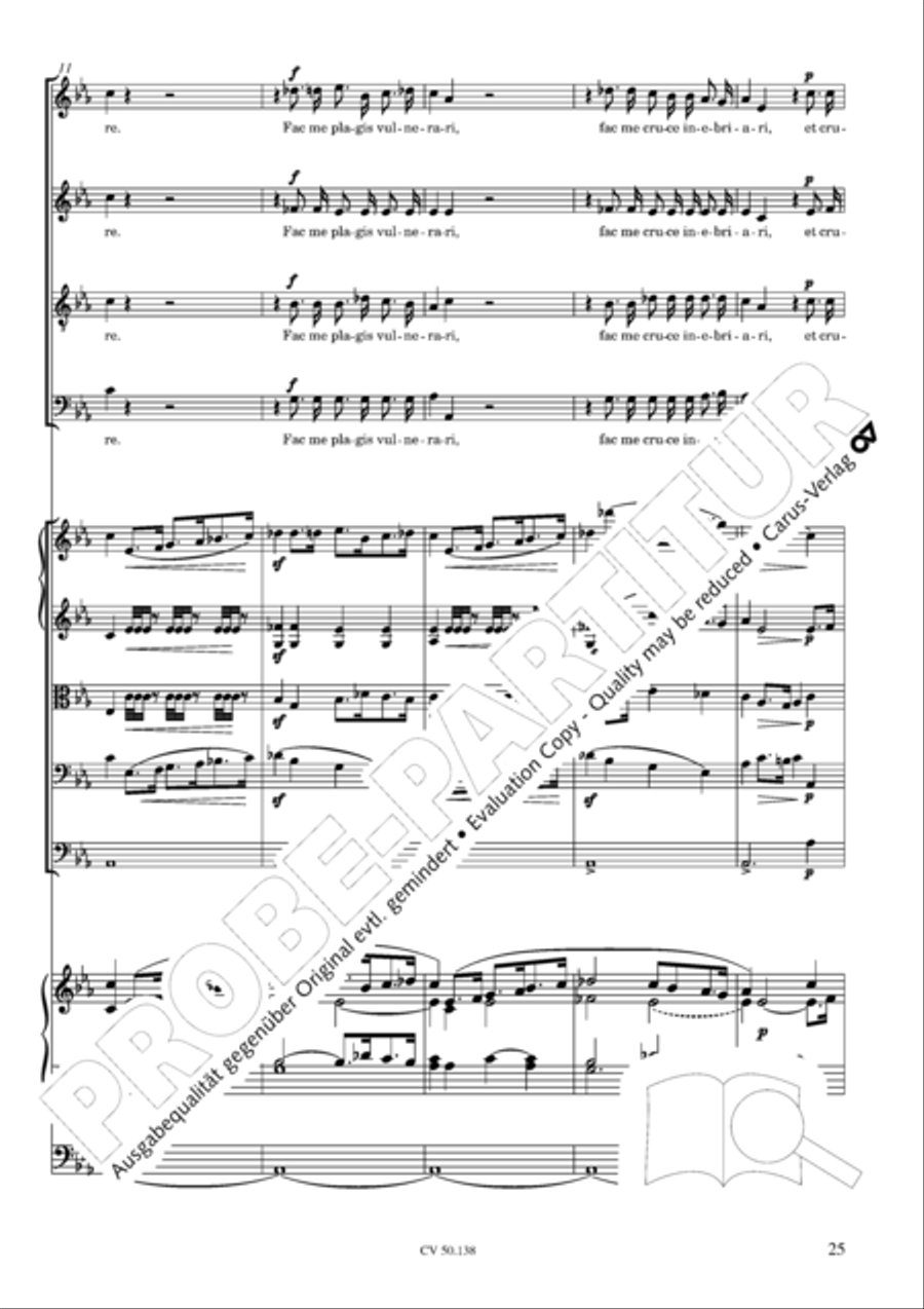 Stabat Mater in G minor 4-Part scores gallery preview page 26