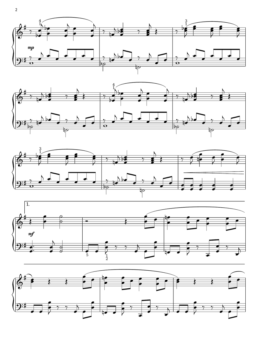 Orinoco Flow Piano Solo scores gallery preview page 2