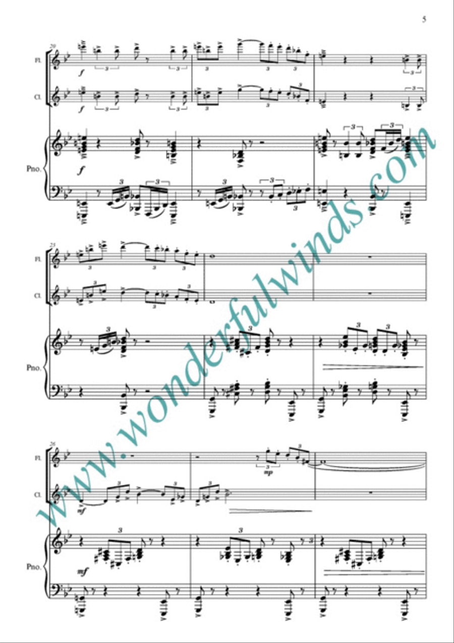 Winter In Sherwood B-Flat Clarinet scores gallery preview page 4