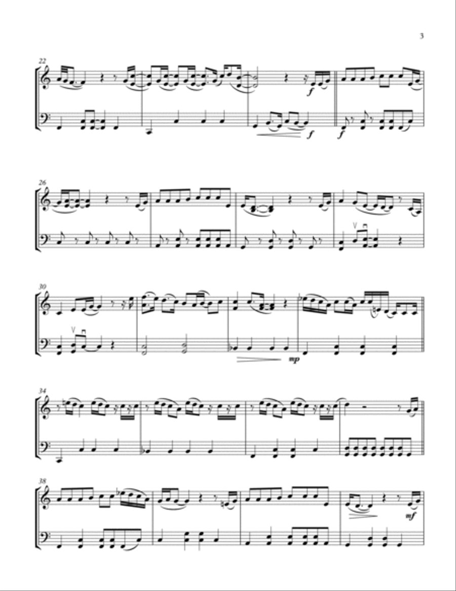 Always Remember Us This Way String Duet scores gallery preview page 5