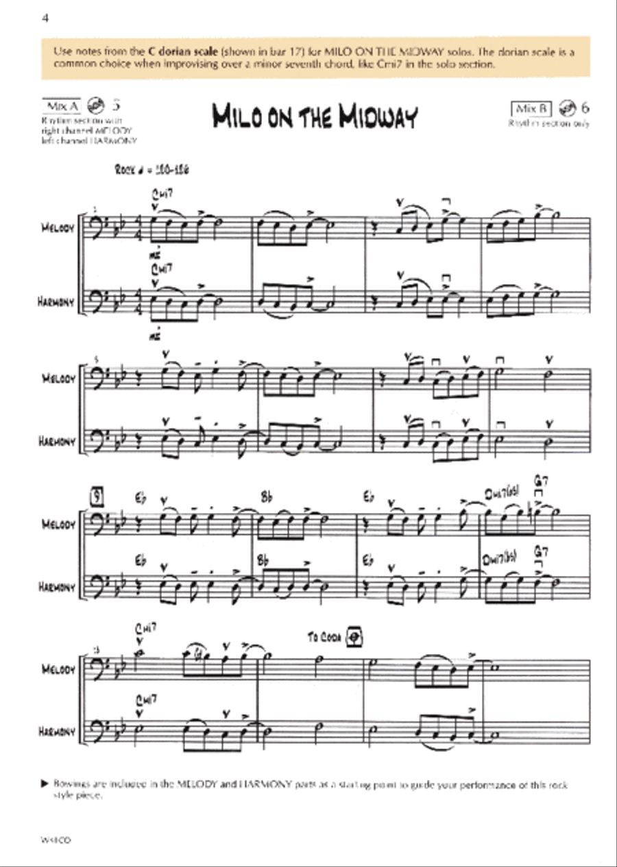 Standard of Excellence Jazz Combo Sessions-Cello Jazz Ensemble scores gallery preview page 2