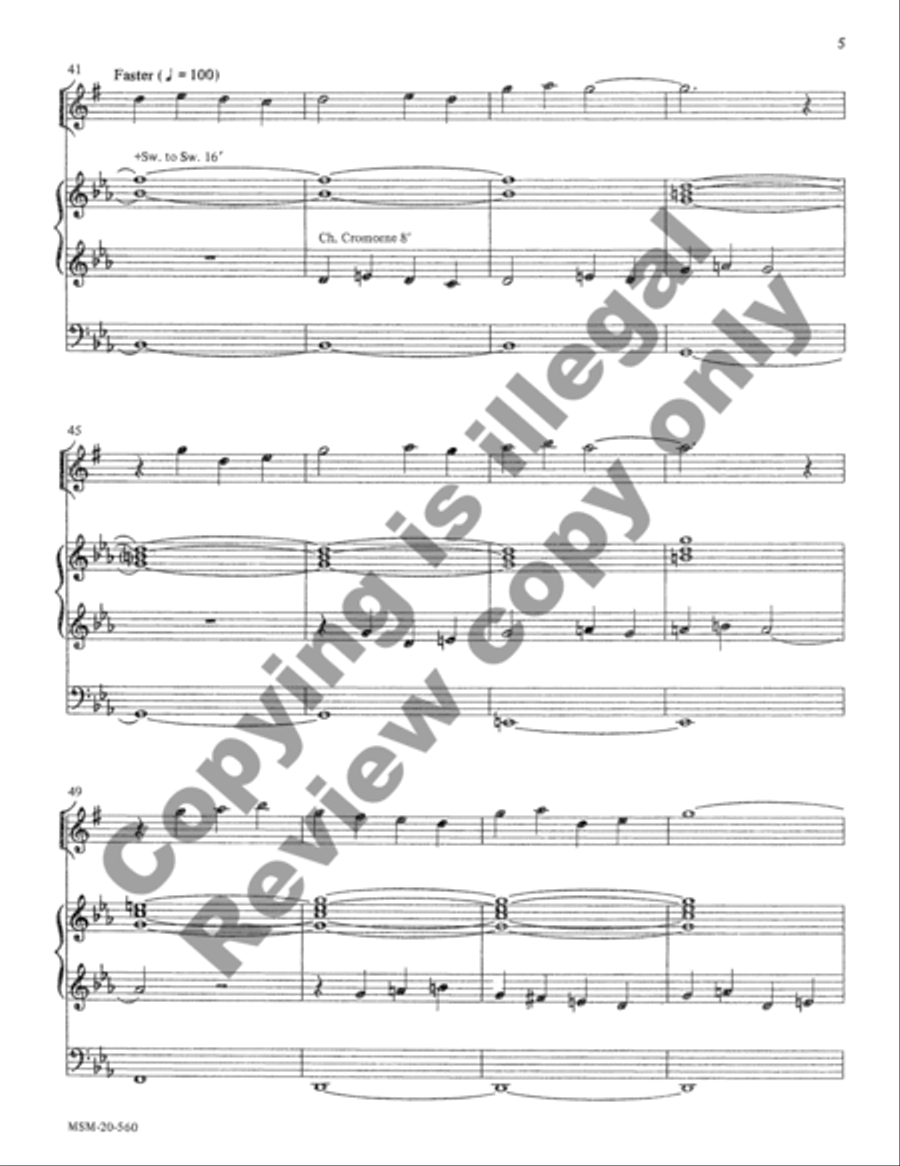 A Pentecost Prelude for Flute and Organ Flute Solo scores gallery preview page 4