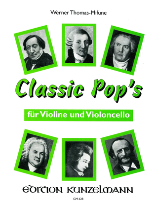 Book cover for Classic pops for violin and cello