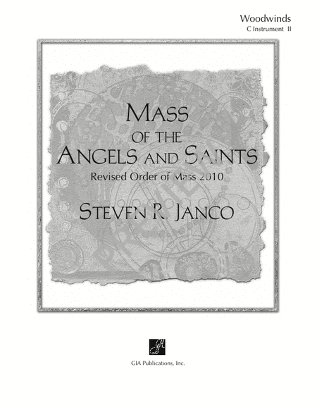 Mass of the Angels and Saints - Woodwind edition