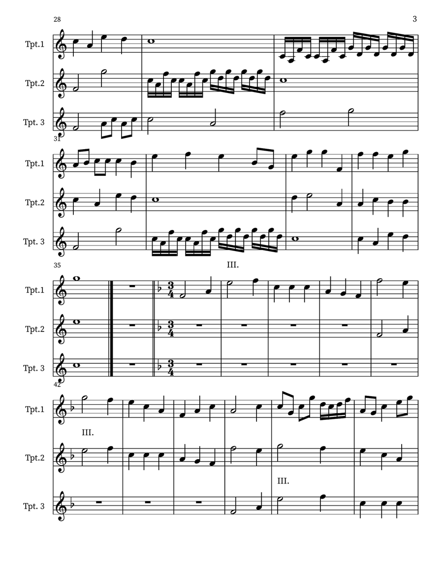 Polyphonic Fanfares Trio Small Ensemble scores gallery preview page 3
