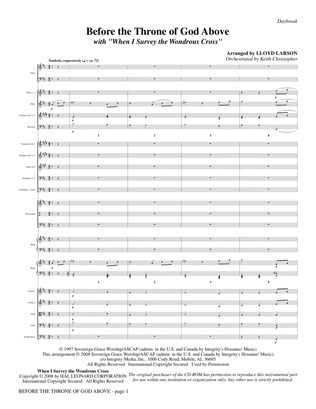 Before The Throne Of God Above (with "When I Survey The Wondrous Cross") - Full Score