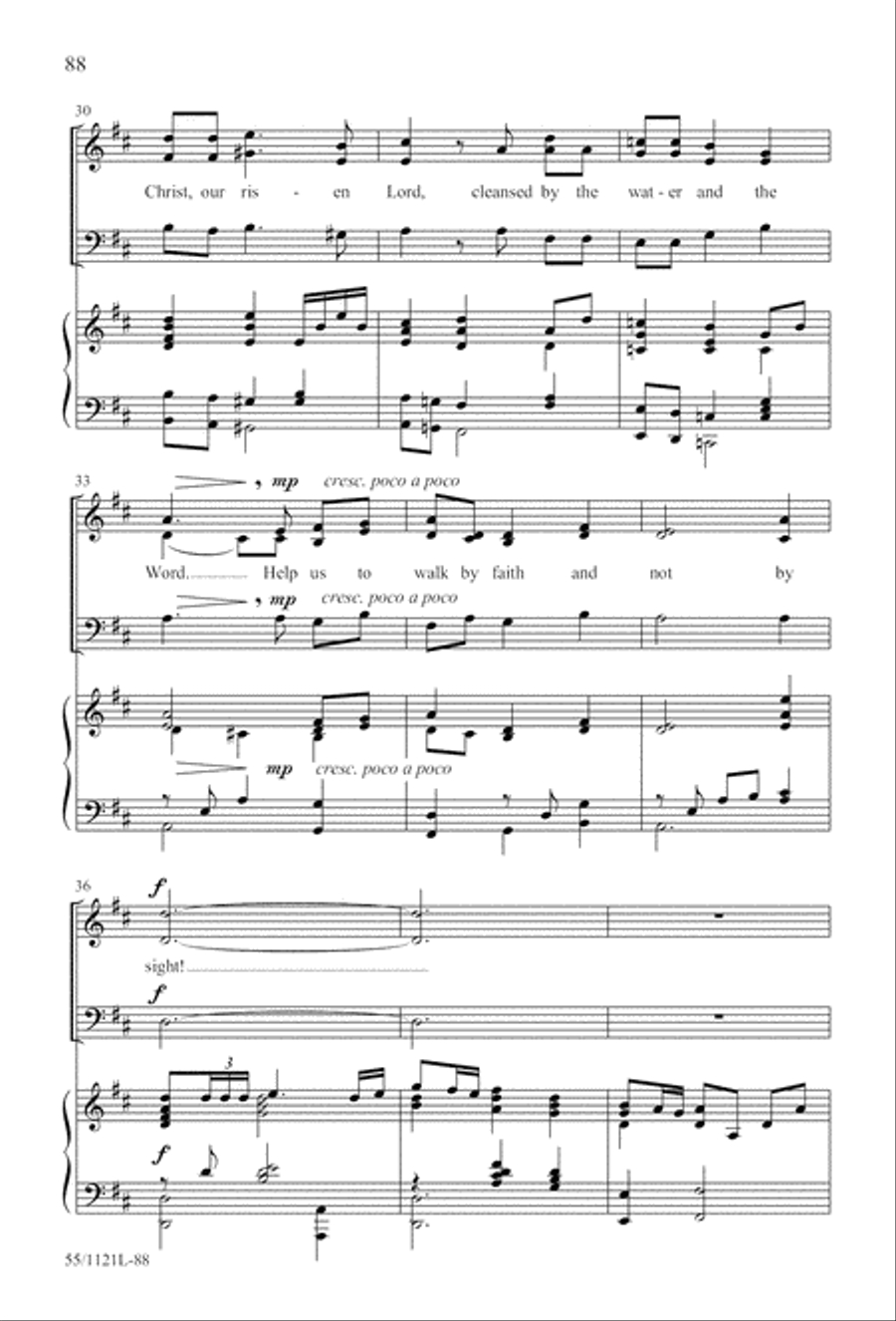 Touched by the Christ Touched by the Christ 3-Part scores gallery preview page 89