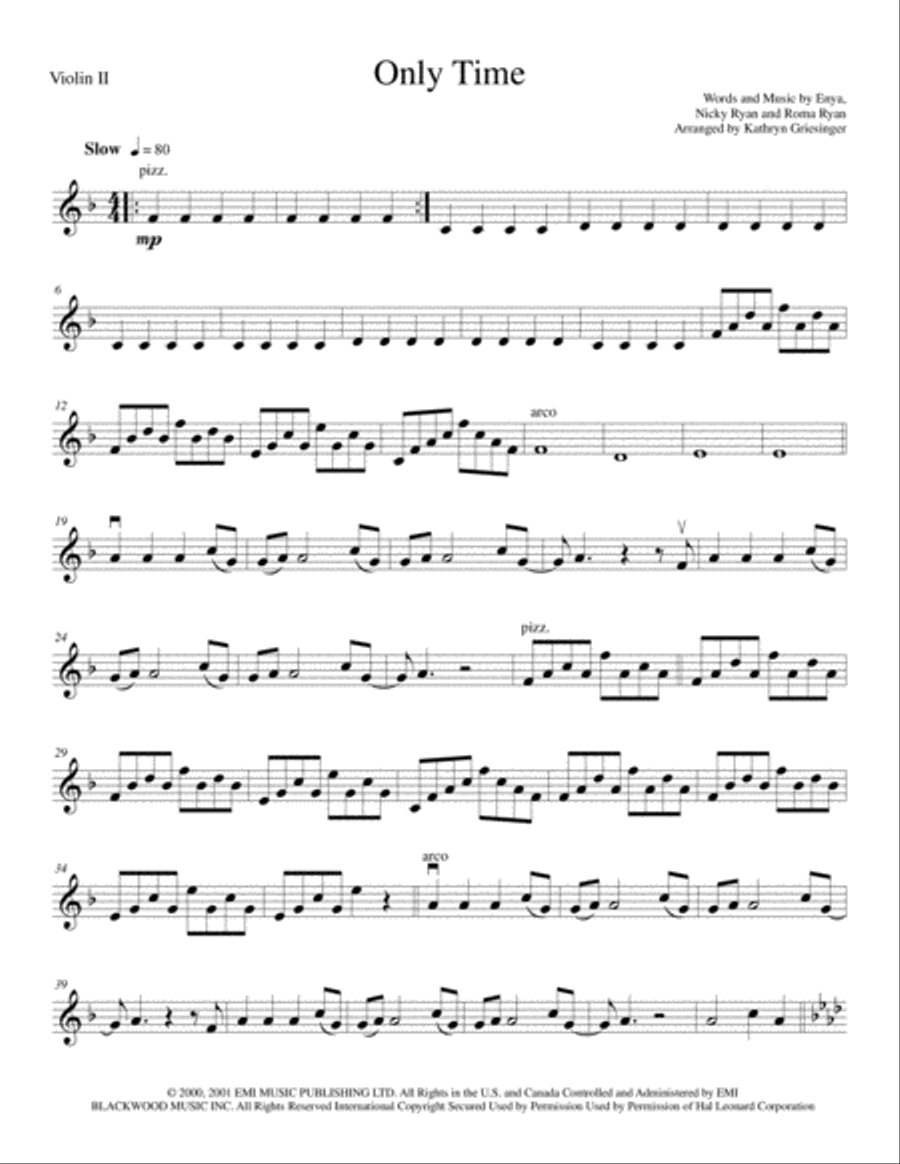 Only Time String Quartet scores gallery preview page 3