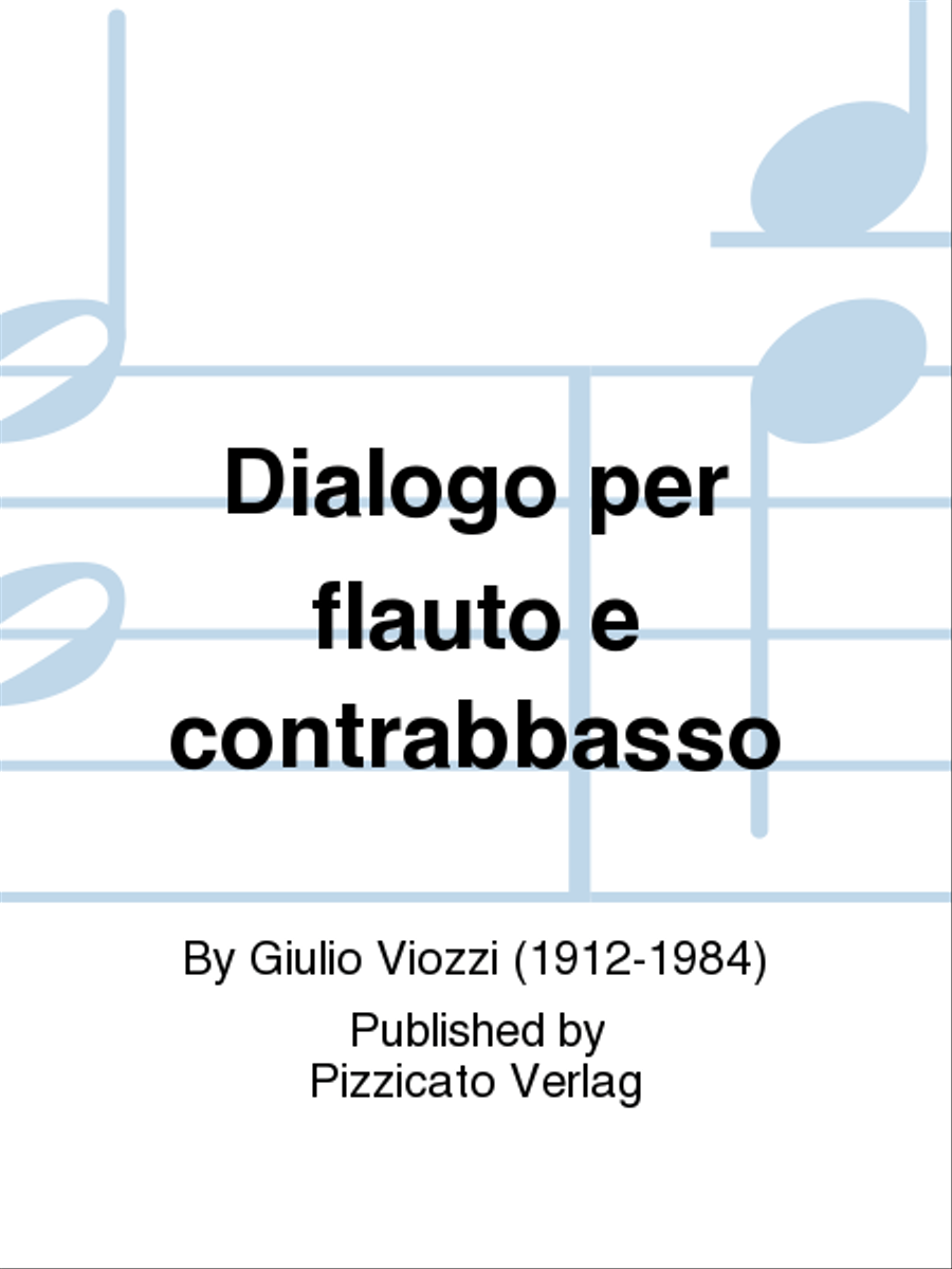 Dialogo per flauto e contrabbasso Flute scores gallery preview page 1