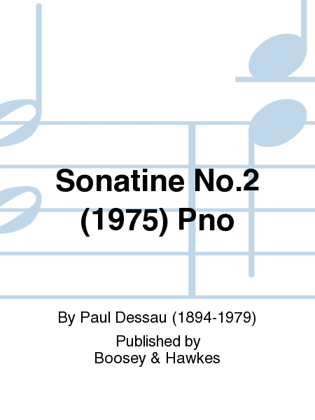 Sonatine No.2 (1975) Pno