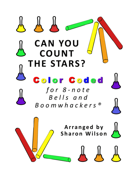 Can You Count the Stars? (for 8-note Bells and Boomwhackers with Color Coded Notes) image number null