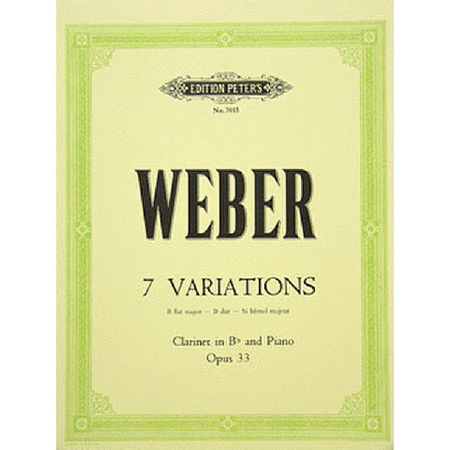 Weber - 7 Variations Op 33 Clarinet/Piano