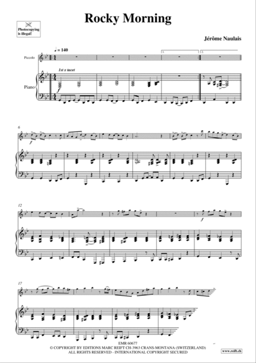 Rocky Morning Piccolo scores gallery preview page 5