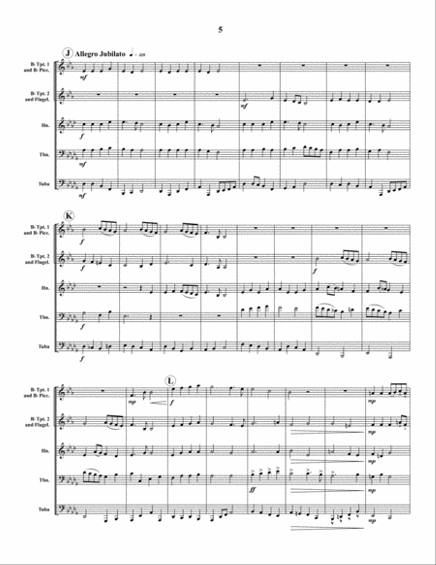 Christmas Suite No. 2 Christmas Suite No. 2 Brass Quintet scores gallery preview page 6