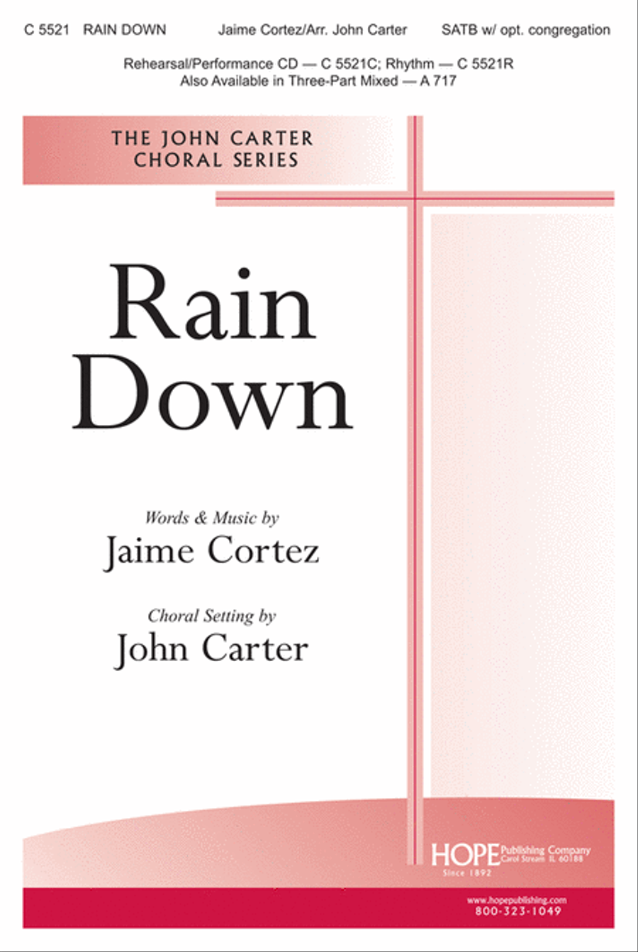 Rain Down Rain Down 4-Part scores gallery preview page 1