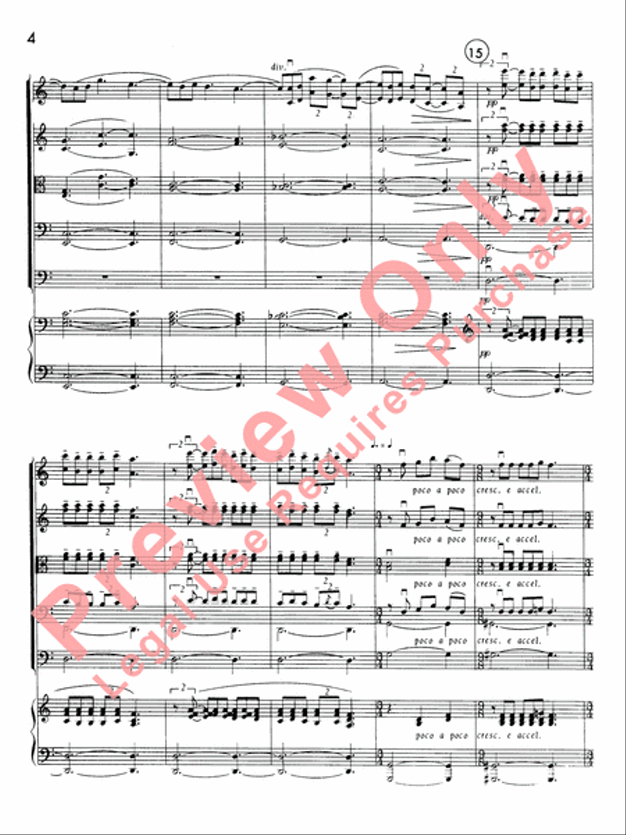 Clair de lune String Orchestra scores gallery preview page 5