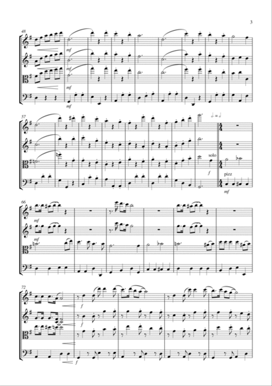 It's Only A Paper Moon String Quartet scores gallery preview page 3