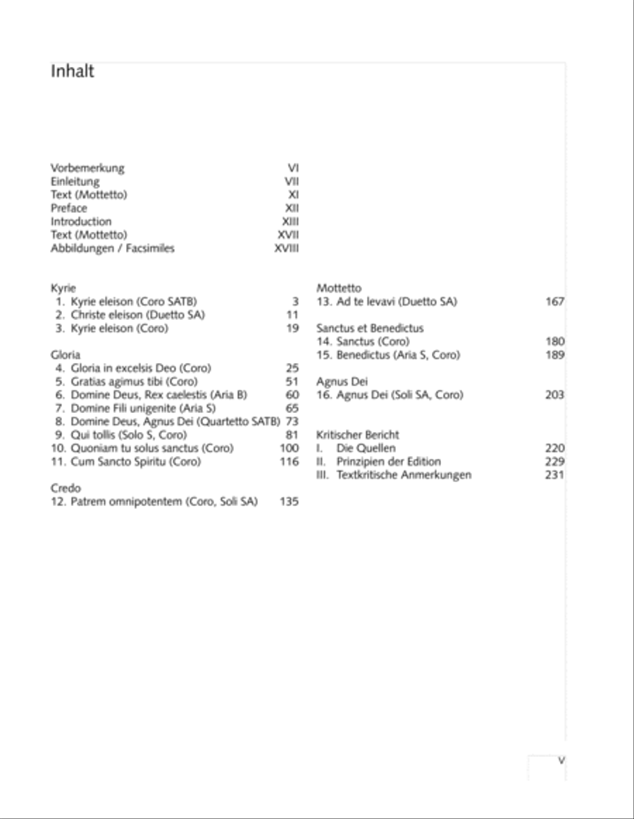Missa in g. Hasse-Werkausgabe IV/3 4-Part scores gallery preview page 5