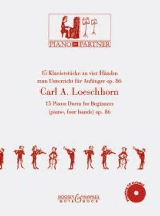 Book cover for 15 Piano Duets op. 86