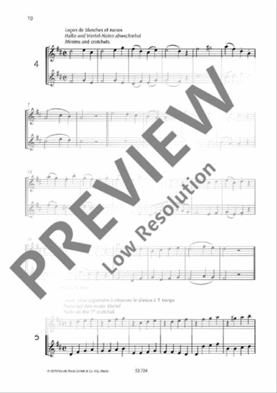 60 Methodical Lessons Flute Duet scores gallery preview page 8