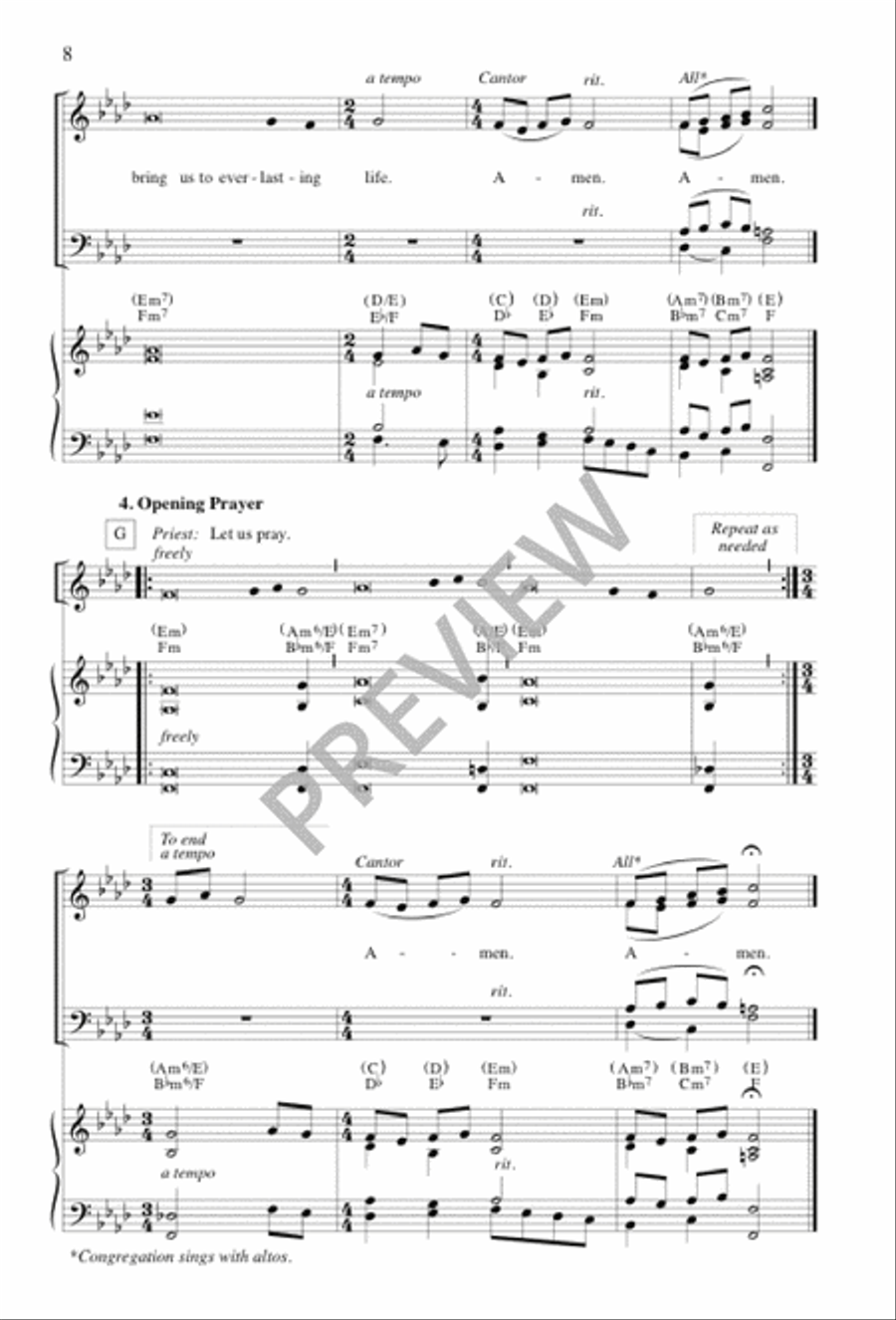 Shepherd Me, O God Shepherd Me, O God 4-Part scores gallery preview page 8