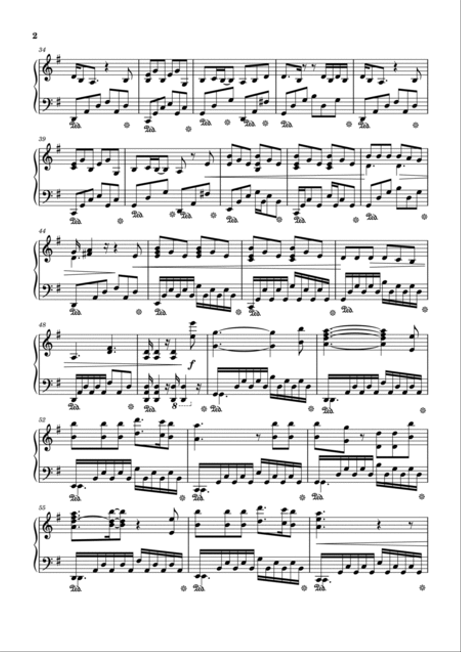 Hold My Hand Piano Solo scores gallery preview page 2