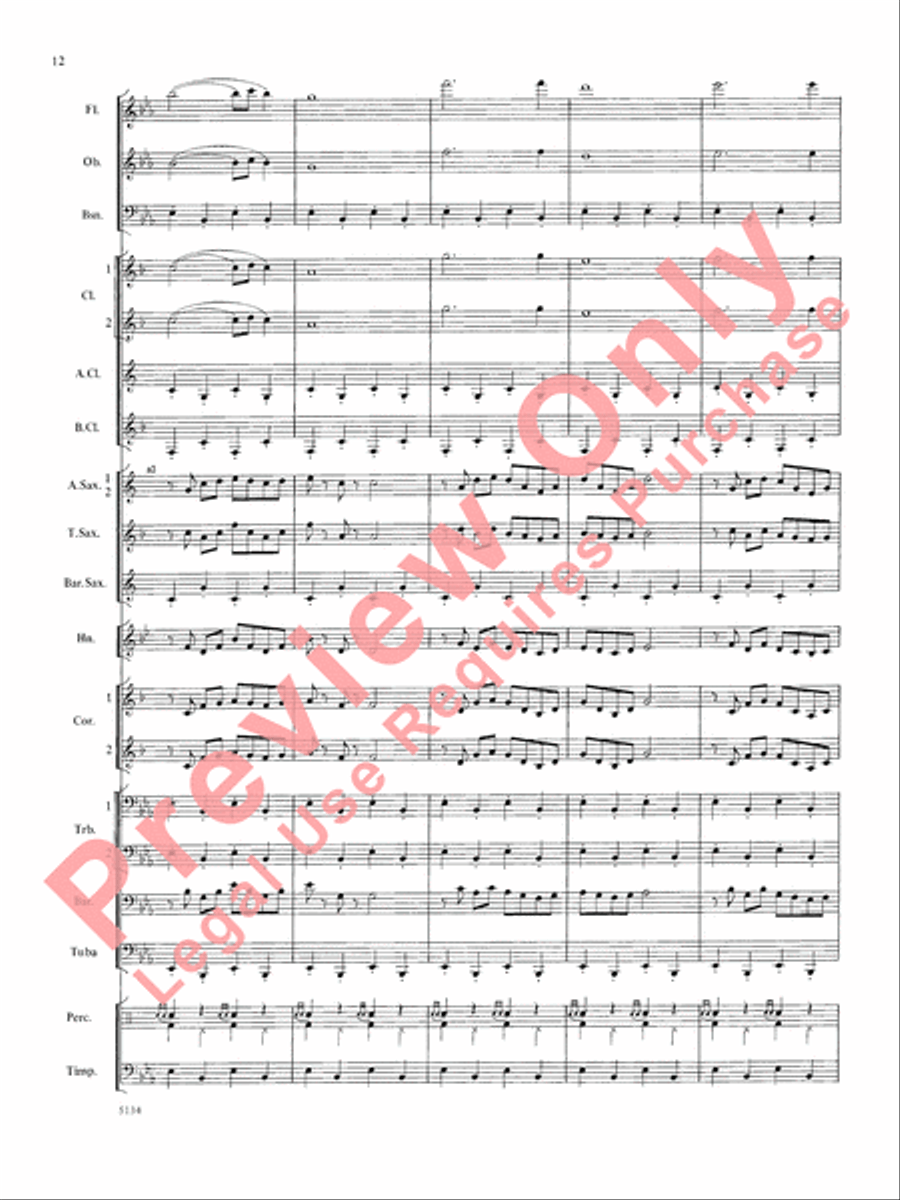 Santa at the Symphony Concert Band scores gallery preview page 13