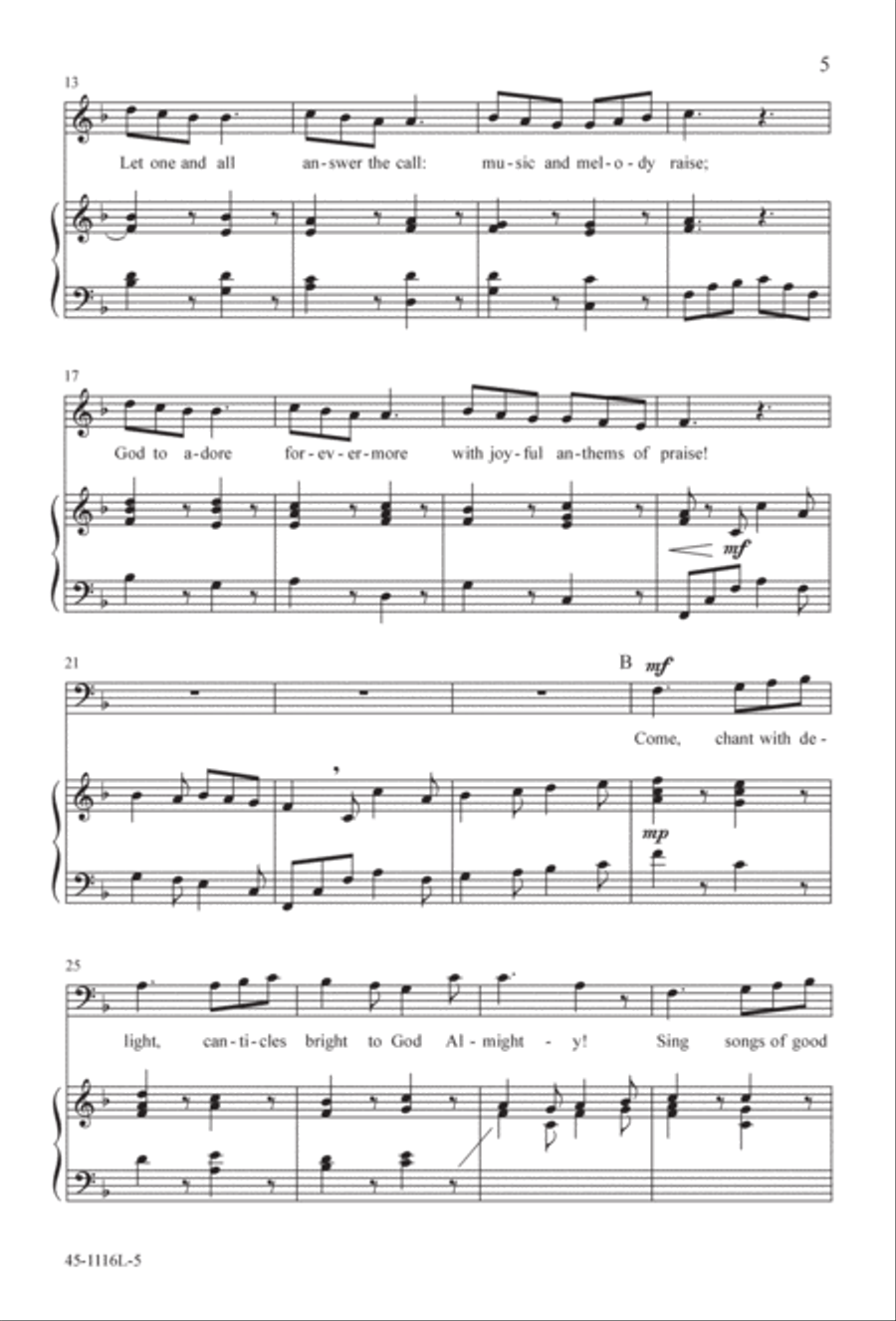 12 Anthems for about 12 Singers 3-Part scores gallery preview page 5