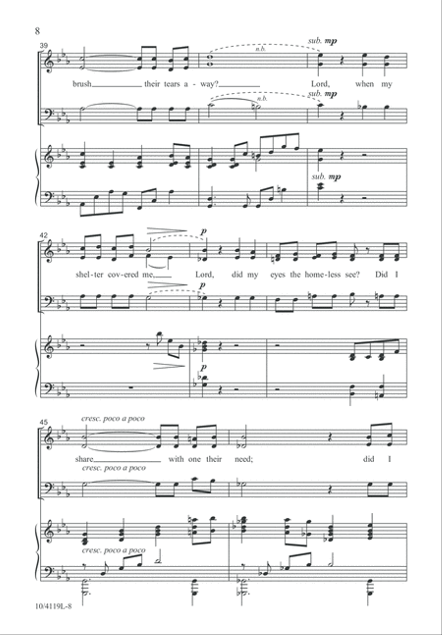 Was I Faithful? 3-Part scores gallery preview page 9