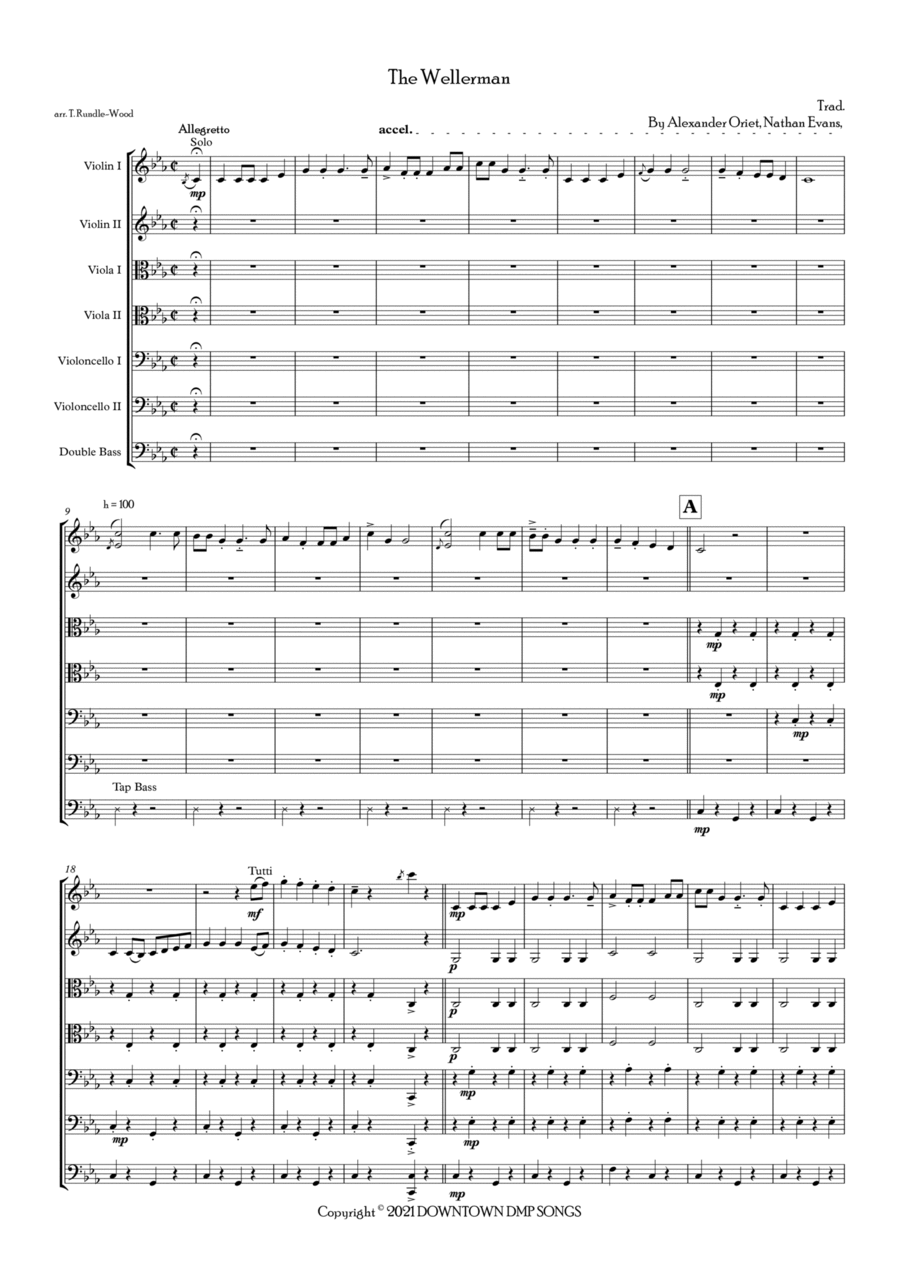 Wellerman Small Ensemble scores gallery preview page 1