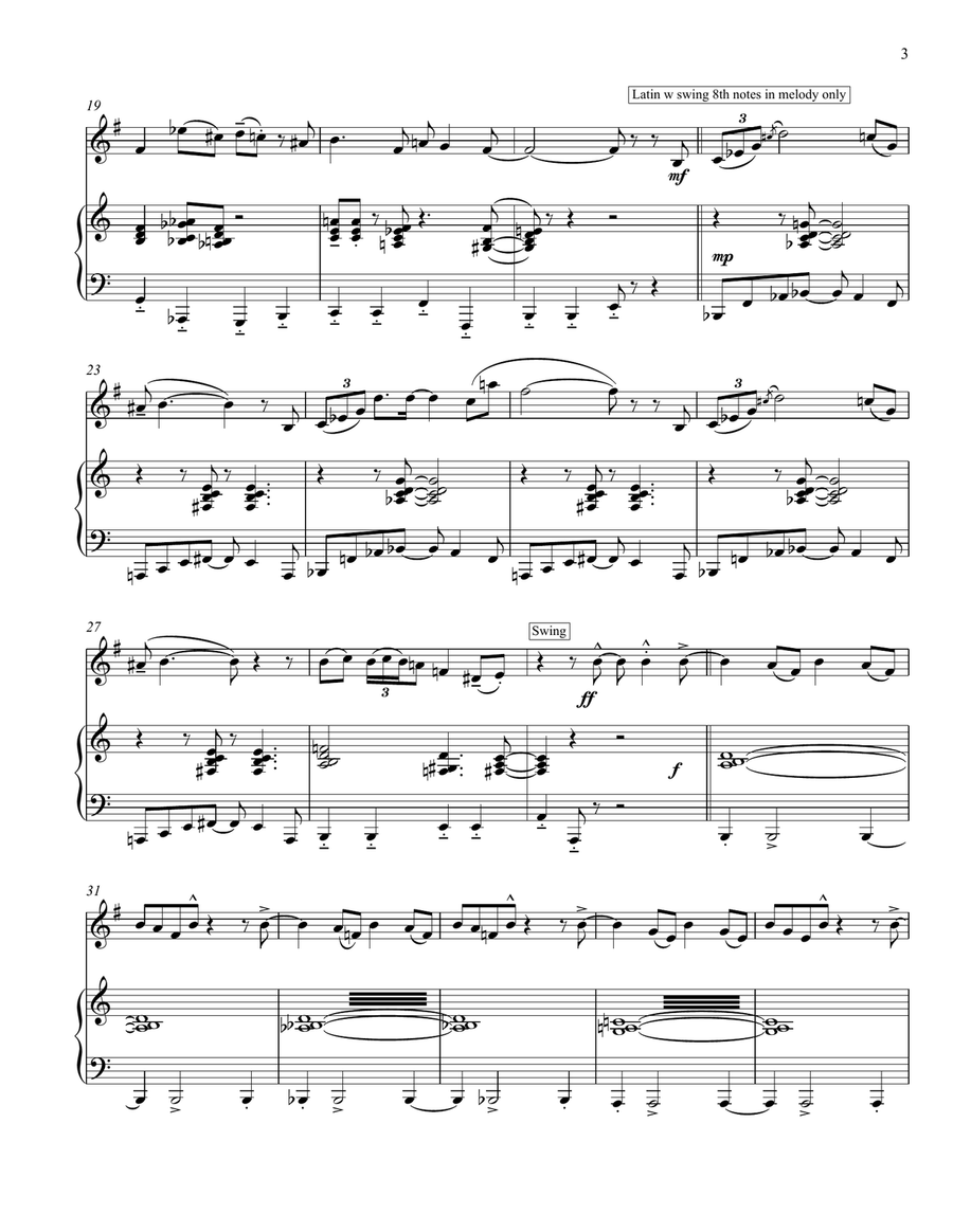 A Night In Tunisia Piano scores gallery preview page 3