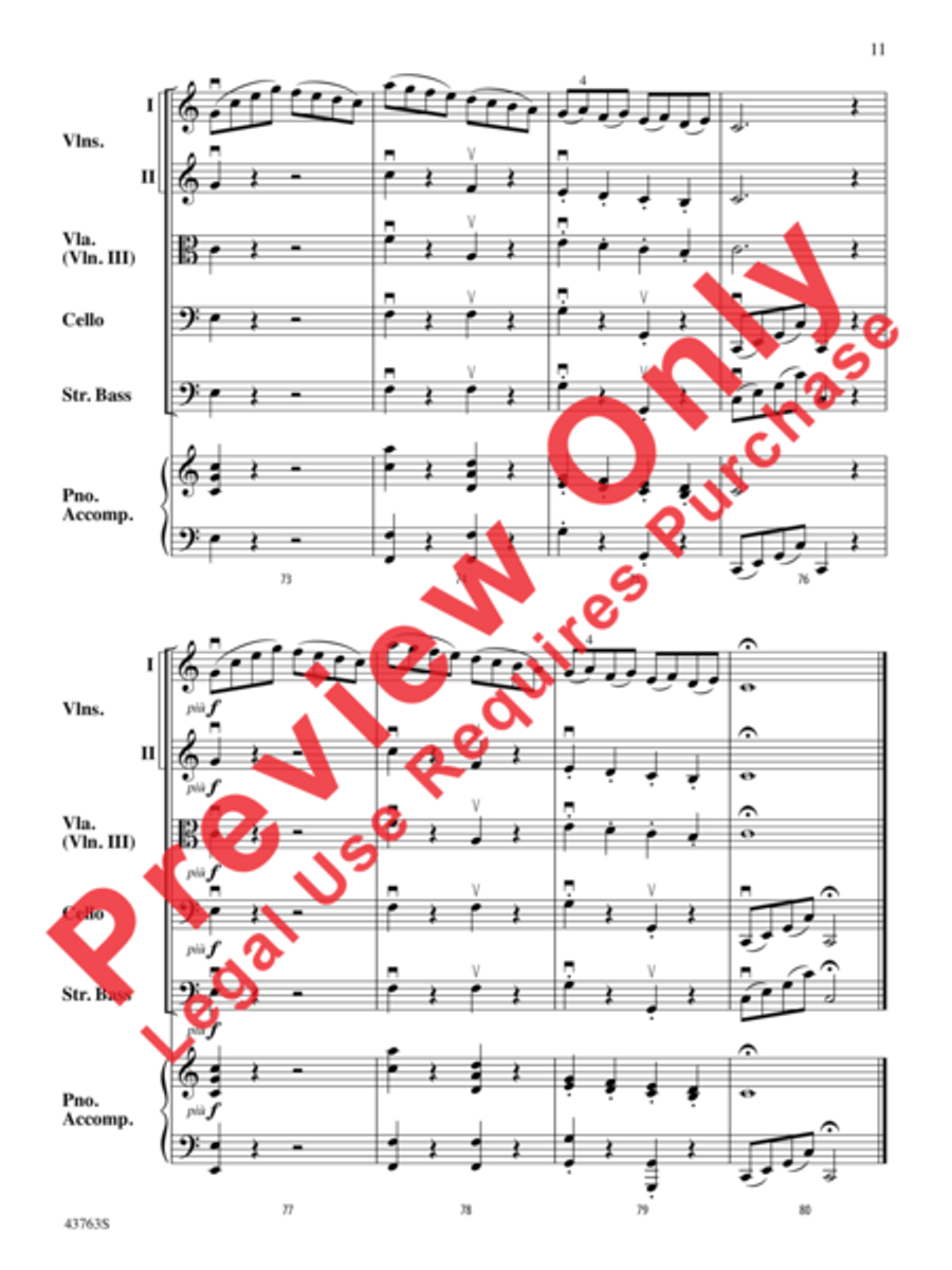 Sonatina in C String Orchestra scores gallery preview page 12