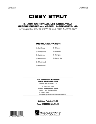 Book cover for Cissy Strut - Full Score