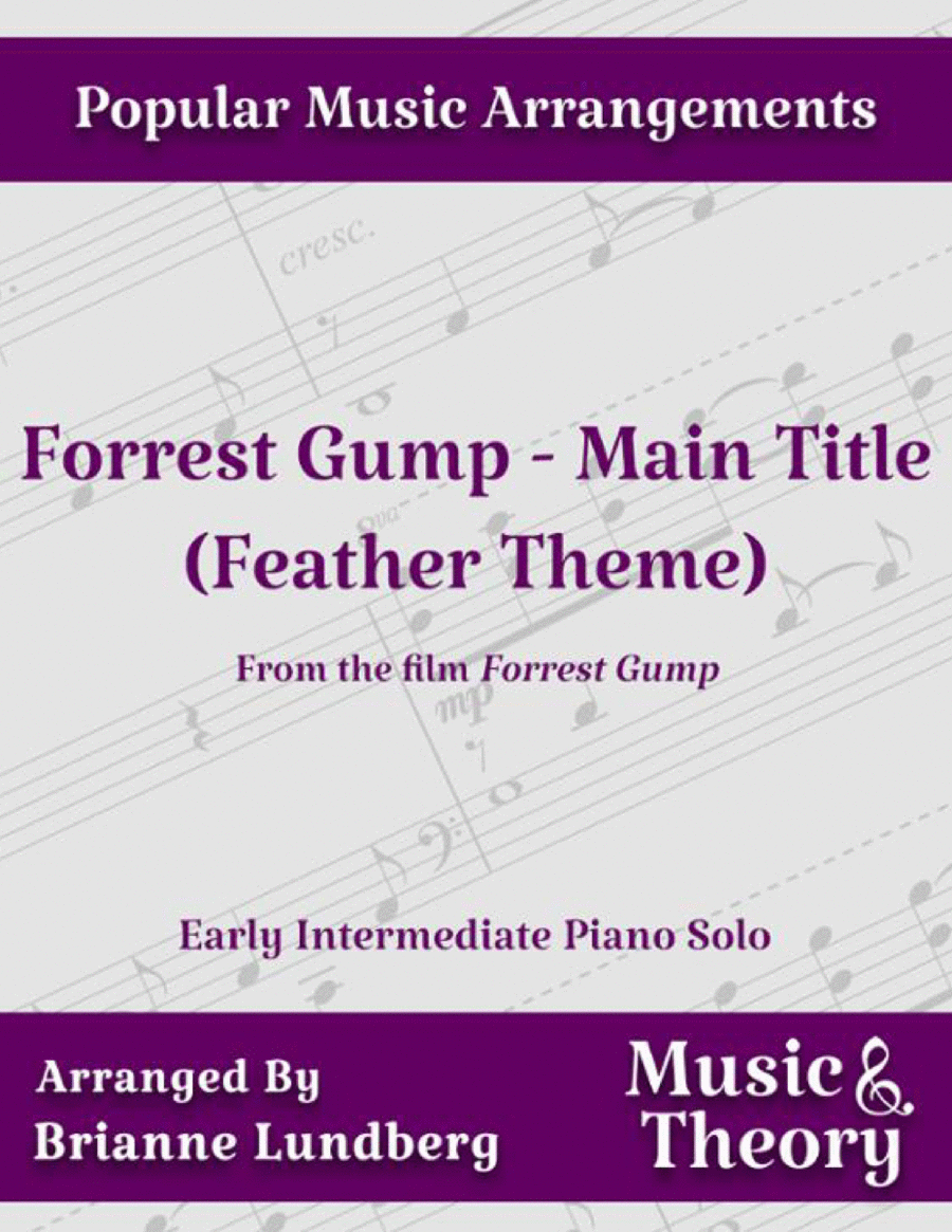Forrest Gump - Main Title (feather Theme) Piano Solo scores gallery preview page 1