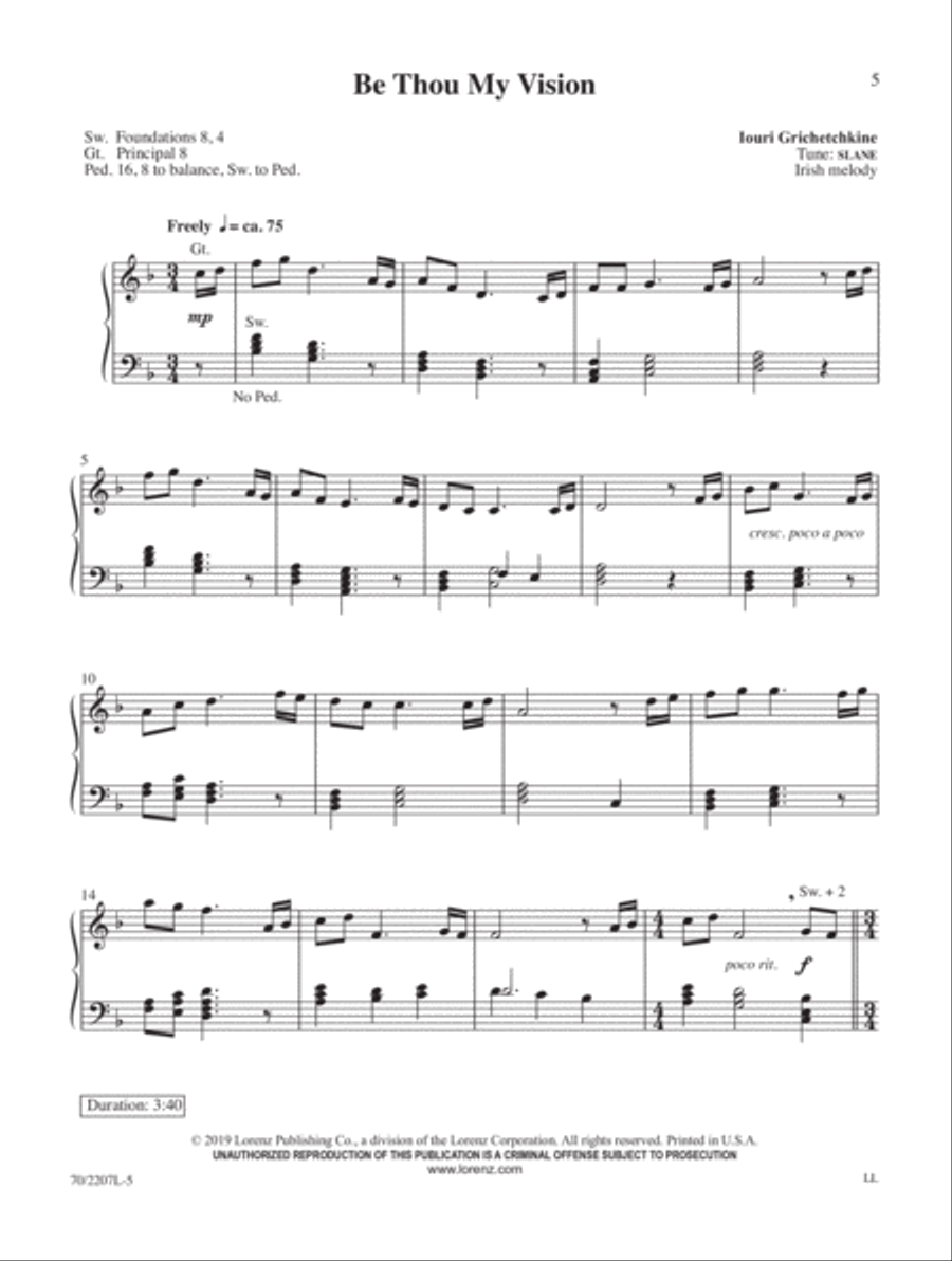 Hymns of Hope and Songs of Assurance Organ scores gallery preview page 5