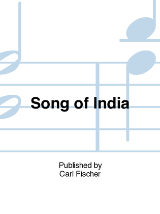 Book cover for Song Of India
