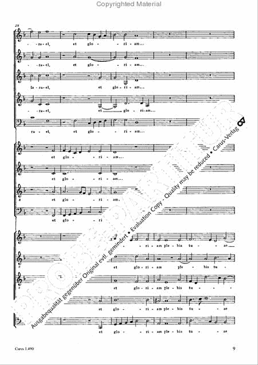 Nunc dimittis servum 4-Part scores gallery preview page 10