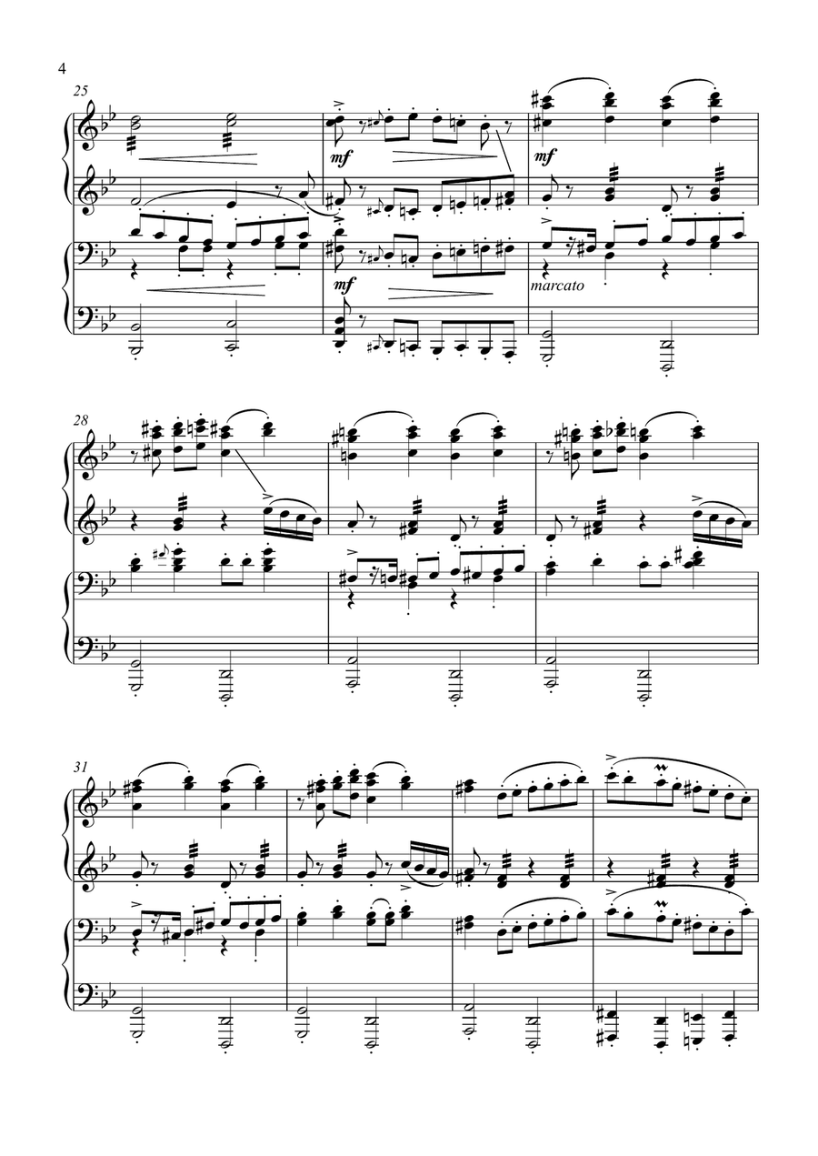 Sirtaki (Memories of Cyprus) (Piano Duet - Four Hands) Piano Duet scores gallery preview page 4
