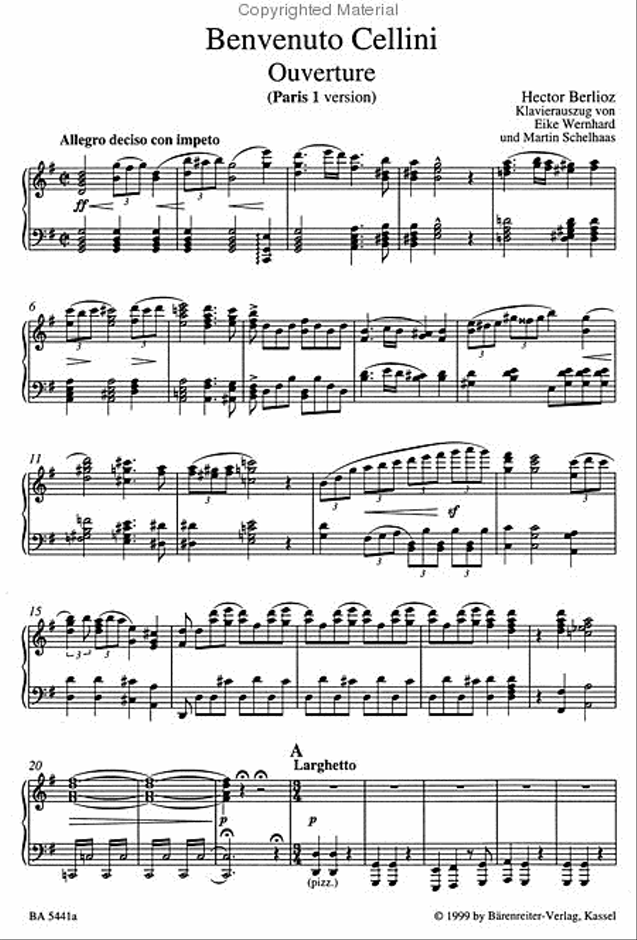Benvenuto Cellini Hol. 76 Benvenuto Cellini Hol. 76 Mixed Choir scores gallery preview page 2