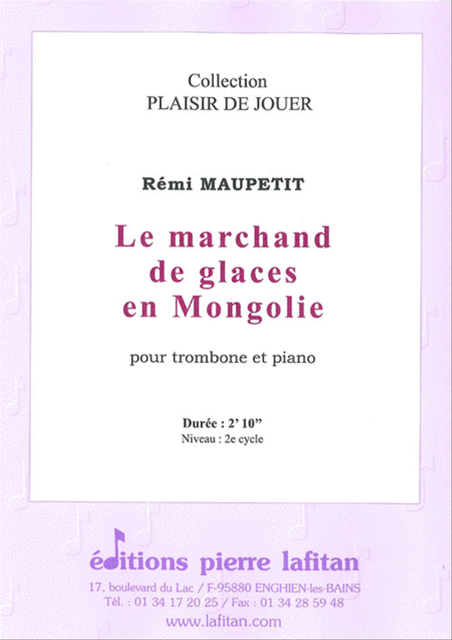 Le Marchand de Glaces En Mongolie Piano Accompaniment scores gallery preview page 1