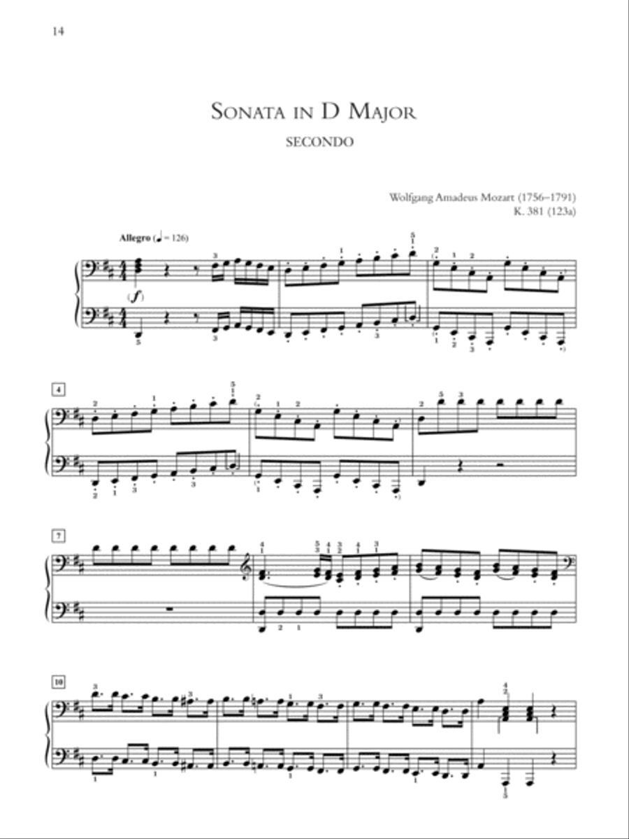 Sonatas for One Piano, Four Hands Small Ensemble scores gallery preview page 2