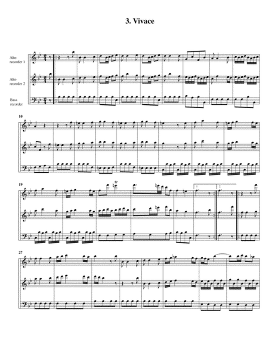 Trio sonata QV 2 : 28 (arrangement for 3 recorders)