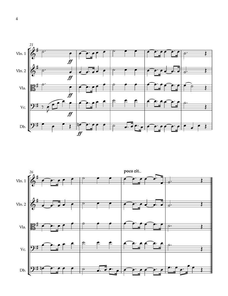 De Vlaamse Leeuw-Flanders (Belgium) Regional Anthem ''The Flemish Lion'' for String Orchestra String Orchestra scores gallery preview page 4