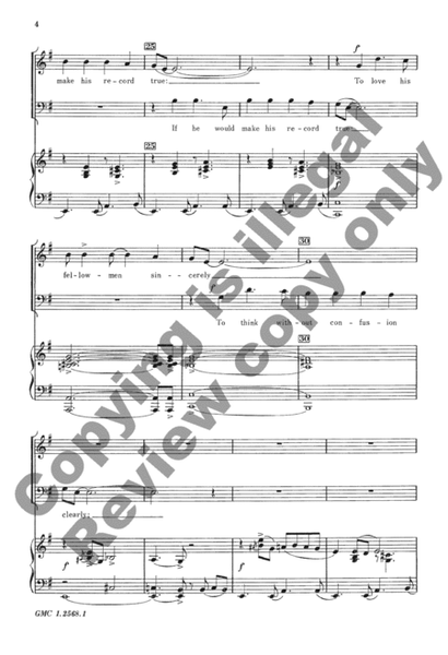 Four Things (Choral Score)
