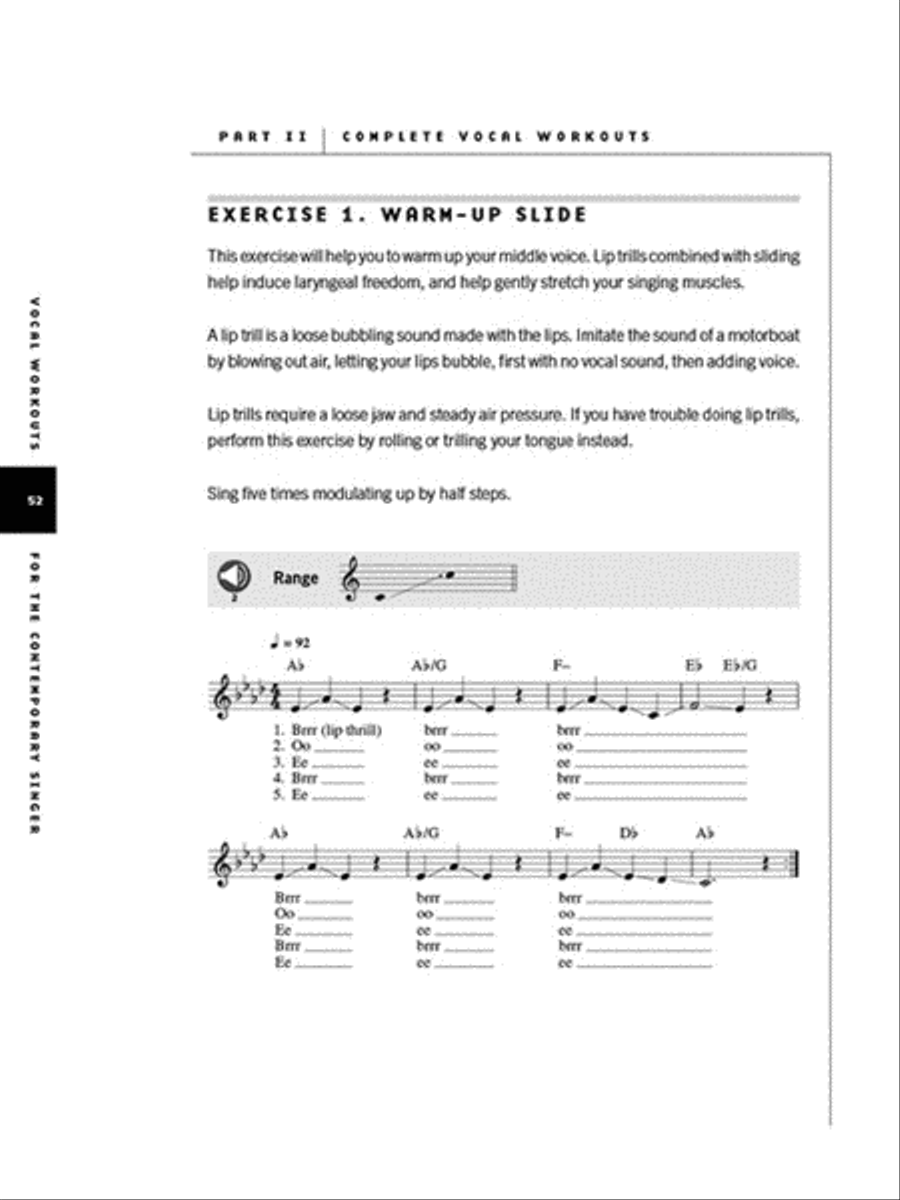 Vocal Workouts for the Contemporary Singer Voice scores gallery preview page 3