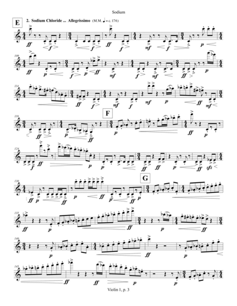 Sodium (2009, rev. 2015) for string quartet, violin 1 part