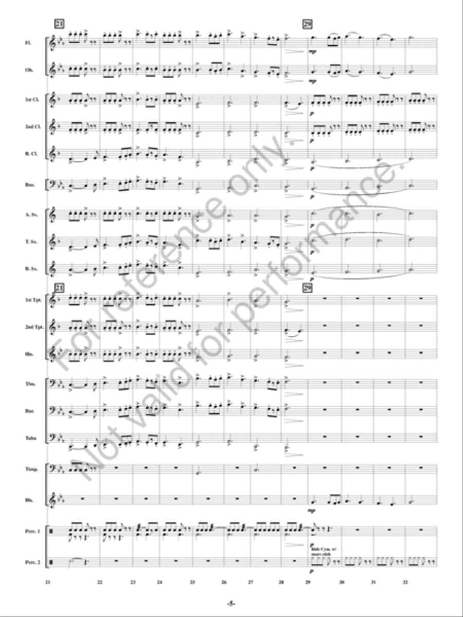 Zeal Zeal Concert Band scores gallery preview page 6