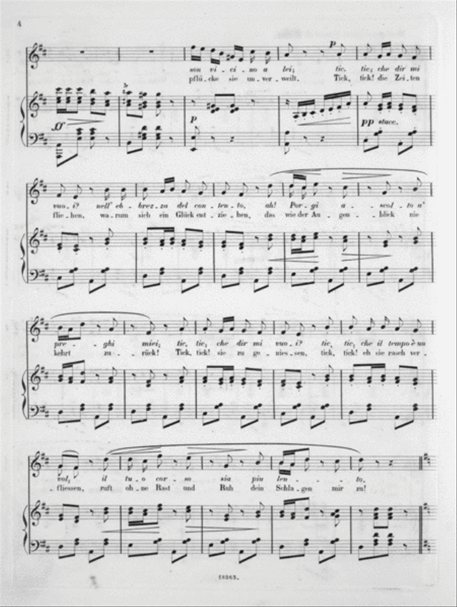 L'Orologio (Die Uhr) Voice scores gallery preview page 4